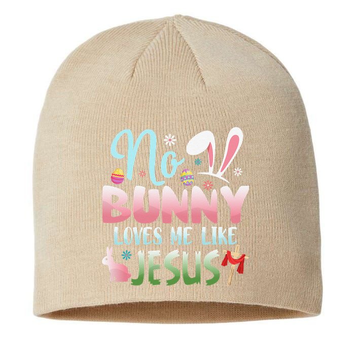 No Bunny Loves Me Like Jesus Easter Christian Religious Sustainable Beanie