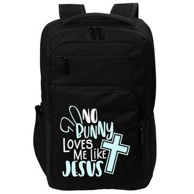 No Bunny Loves Me Like Jesus, Christian Easter Resurrection Impact Tech Backpack