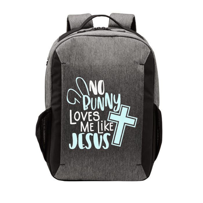 No Bunny Loves Me Like Jesus, Christian Easter Resurrection Vector Backpack
