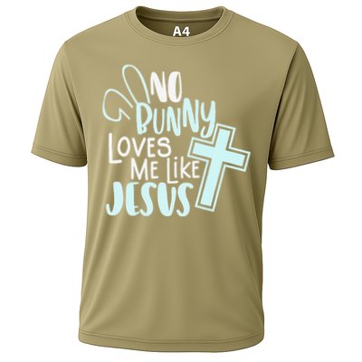 No Bunny Loves Me Like Jesus, Christian Easter Resurrection Cooling Performance Crew T-Shirt