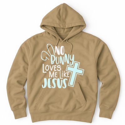 No Bunny Loves Me Like Jesus, Christian Easter Resurrection Hoodie