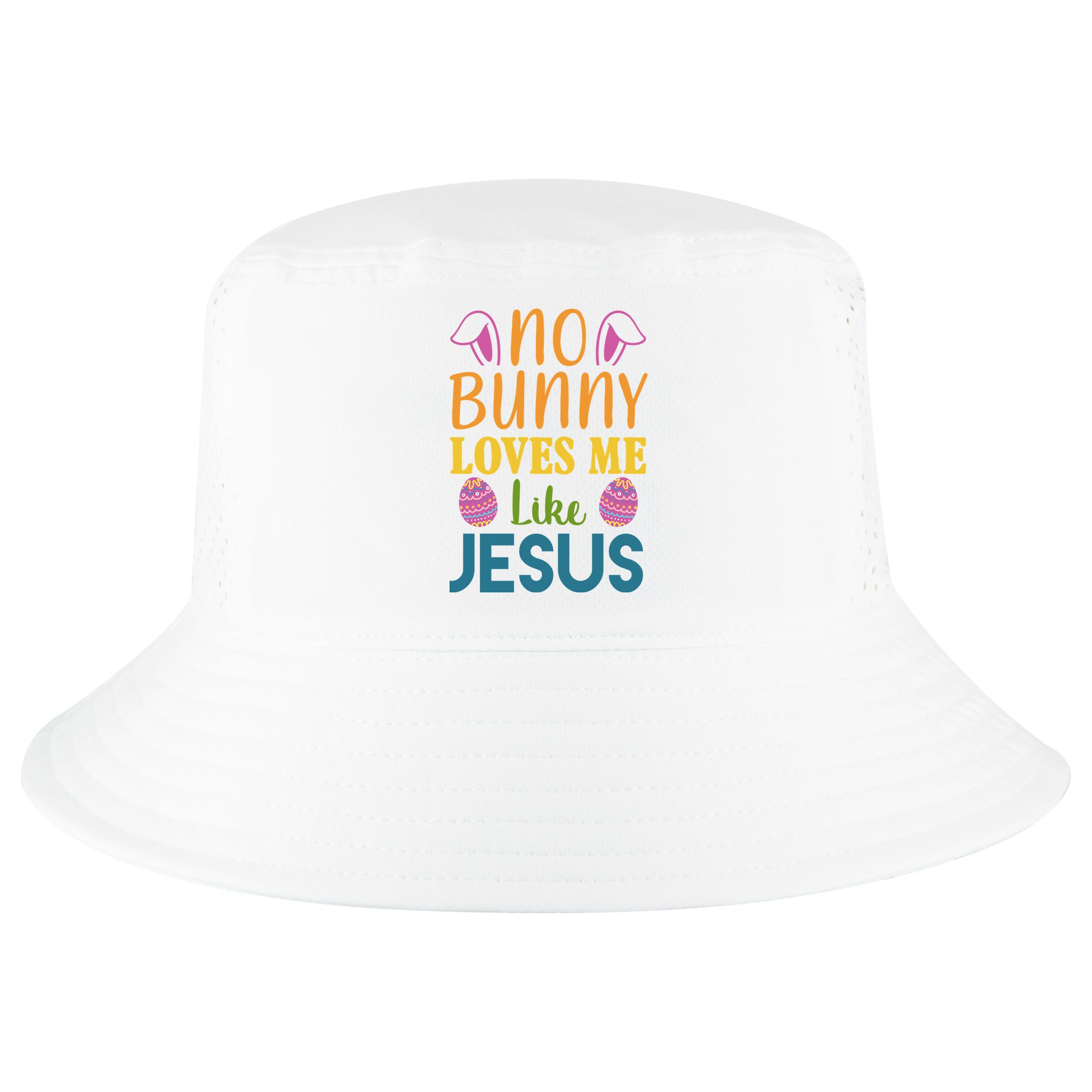 No Bunny Loves Me Like Jesus Easter Holiday Cool Comfort Performance Bucket Hat