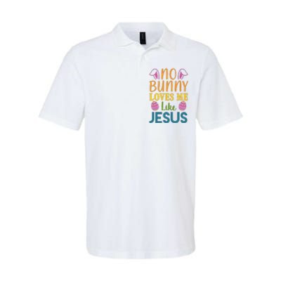 No Bunny Loves Me Like Jesus Easter Holiday Softstyle Adult Sport Polo