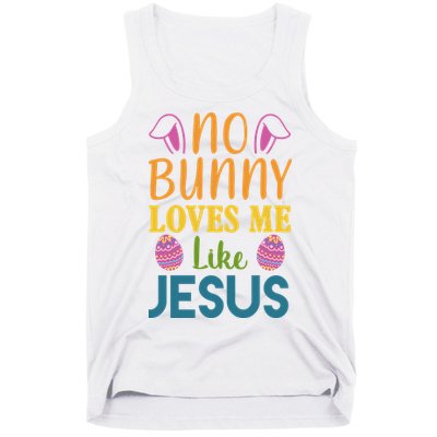 No Bunny Loves Me Like Jesus Easter Holiday Tank Top