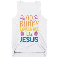 No Bunny Loves Me Like Jesus Easter Holiday Tank Top