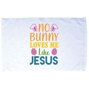 No Bunny Loves Me Like Jesus Easter Holiday Microfiber Hand Towel