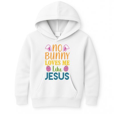 No Bunny Loves Me Like Jesus Easter Holiday Kids Hoodie