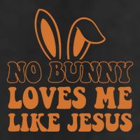 No Bunny Loves Me Like Jesus Easter Bunny 7 Panel Mesh Trucker Snapback Hat