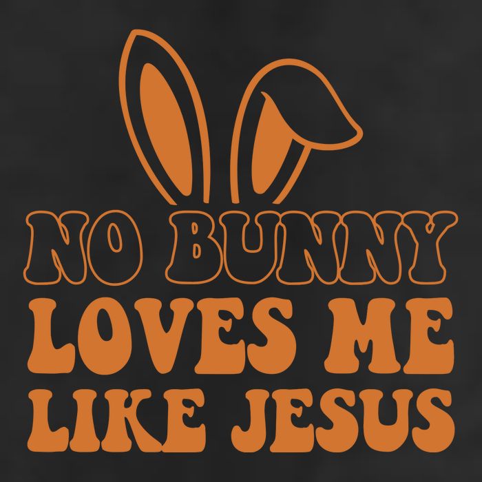 No Bunny Loves Me Like Jesus Easter Bunny 7 Panel Mesh Trucker Snapback Hat