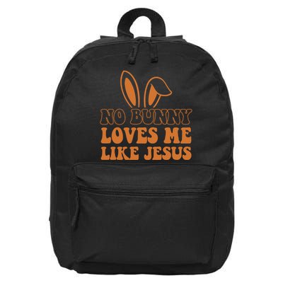No Bunny Loves Me Like Jesus Easter Bunny 16 in Basic Backpack
