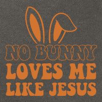 No Bunny Loves Me Like Jesus Easter Bunny Cotton Canvas Backpack