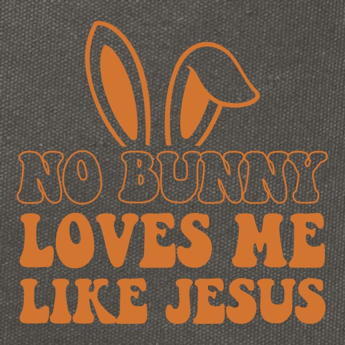 No Bunny Loves Me Like Jesus Easter Bunny Cotton Canvas Backpack