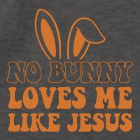 No Bunny Loves Me Like Jesus Easter Bunny Vector Backpack