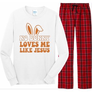 No Bunny Loves Me Like Jesus Easter Bunny Long Sleeve Pajama Set