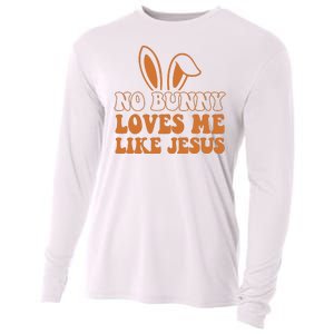 No Bunny Loves Me Like Jesus Easter Bunny Cooling Performance Long Sleeve Crew