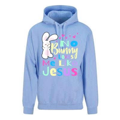 No Bunny Loves Me Like Jesus Jesus Loves Me Easter Unisex Surf Hoodie