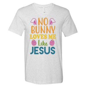 No Bunny Loves Me Like Jesus Easter V-Neck T-Shirt