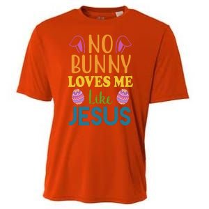 No Bunny Loves Me Like Jesus Easter Cooling Performance Crew T-Shirt