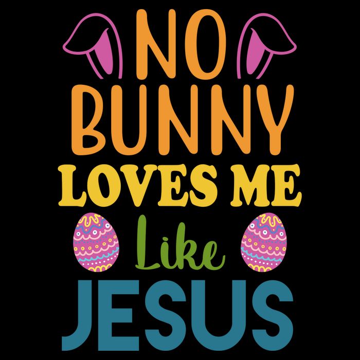 No Bunny Loves Me Like Jesus Easter Cooling Performance Crew T-Shirt