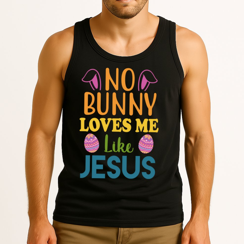 No Bunny Loves Me Like Jesus Easter Tank Top