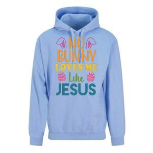 No Bunny Loves Me Like Jesus Easter Unisex Surf Hoodie