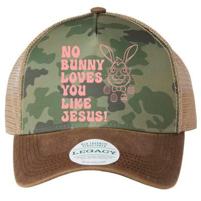 No Bunny Love You Like Jesus Great Gift Legacy Tie Dye Trucker Hat