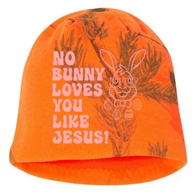 No Bunny Love You Like Jesus Great Gift Kati - Camo Knit Beanie