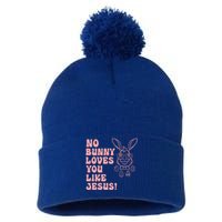 No Bunny Love You Like Jesus Great Gift Pom Pom 12in Knit Beanie