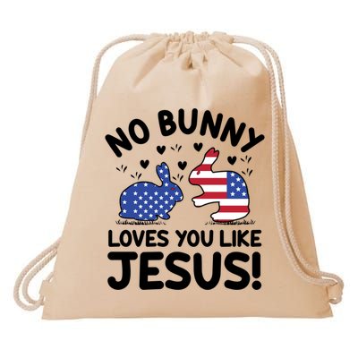 No Bunny Love You Like Jesus Gift Drawstring Bag