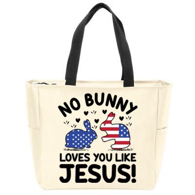 No Bunny Love You Like Jesus Gift Zip Tote Bag