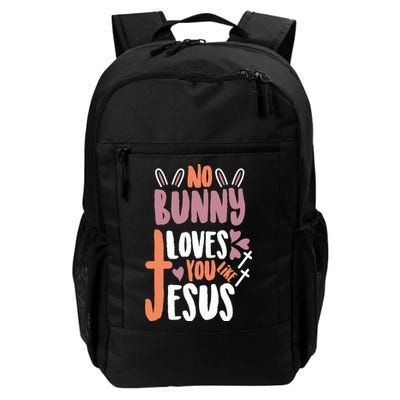 No Bunny Loves You Like Jesus Funny Backpack