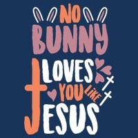 No Bunny Loves You Like Jesus Funny Drawstring Bag