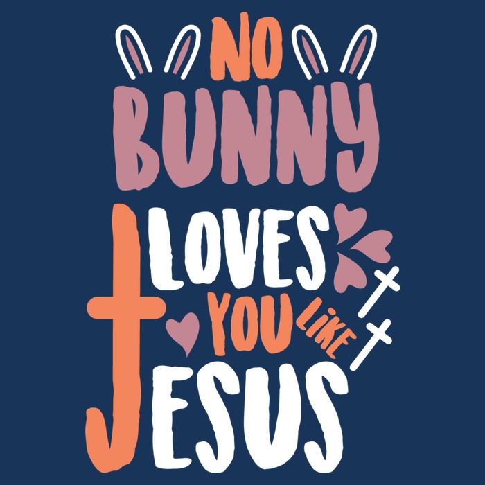 No Bunny Loves You Like Jesus Funny Drawstring Bag