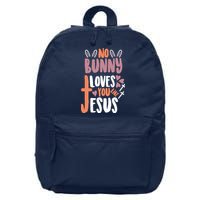 No Bunny Loves You Like Jesus Funny 16 in Basic Backpack