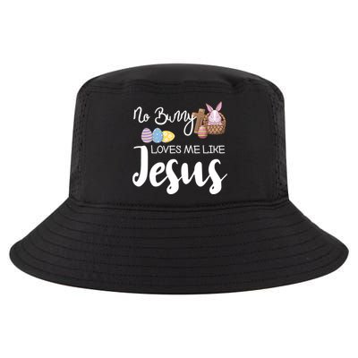 No Bunny Loves Me Like Jesus Easter Christian Graphic Gift Cool Comfort Performance Bucket Hat