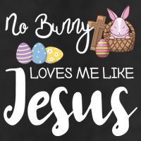 No Bunny Loves Me Like Jesus Easter Christian Graphic Gift Beanie