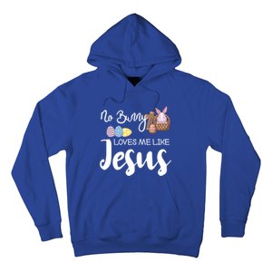 No Bunny Loves Me Like Jesus Easter Christian Graphic Gift Hoodie