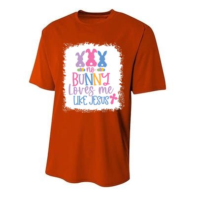 No Bunny Loves Me Like Jesus S Bella Gift Performance Sprint T-Shirt