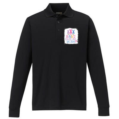 No Bunny Loves Me Like Jesus S Bella Gift Performance Long Sleeve Polo