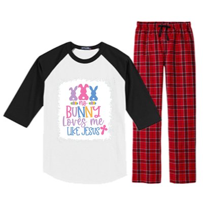 No Bunny Loves Me Like Jesus S Bella Gift Raglan Sleeve Pajama Set