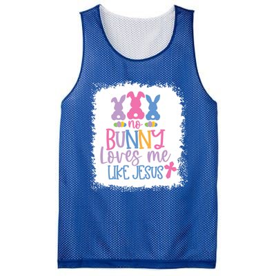 No Bunny Loves Me Like Jesus S Bella Gift Mesh Reversible Basketball Jersey Tank