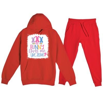 No Bunny Loves Me Like Jesus S Bella Gift Premium Hooded Sweatsuit Set