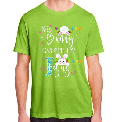 No Bunny Loves Me Like Jesus Christian Easter For Adult ChromaSoft Performance T-Shirt