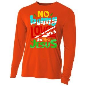 No Bunny Loves You Like Jesus Christian Religious Easter Day Cool Gift Cooling Performance Long Sleeve Crew