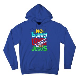 No Bunny Loves You Like Jesus Christian Religious Easter Day Cool Gift Hoodie