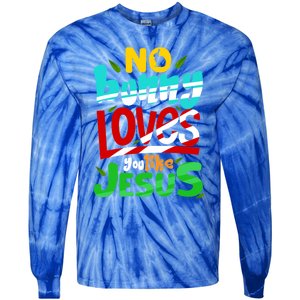 No Bunny Loves You Like Jesus Christian Religious Easter Day Cool Gift Tie-Dye Long Sleeve Shirt