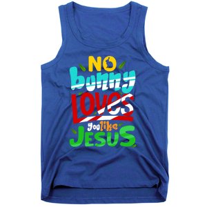 No Bunny Loves You Like Jesus Christian Religious Easter Day Cool Gift Tank Top