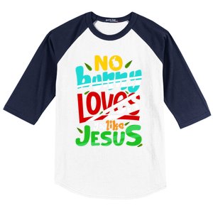 No Bunny Loves You Like Jesus Christian Religious Easter Day Cool Gift Baseball Sleeve Shirt