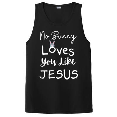 No Bunny Loves You Like Jesus Easter Christian Church Events Gift PosiCharge Competitor Tank