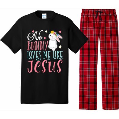 No Bunny Loves Me Like Jesus Christian Easter Gift Pajama Set